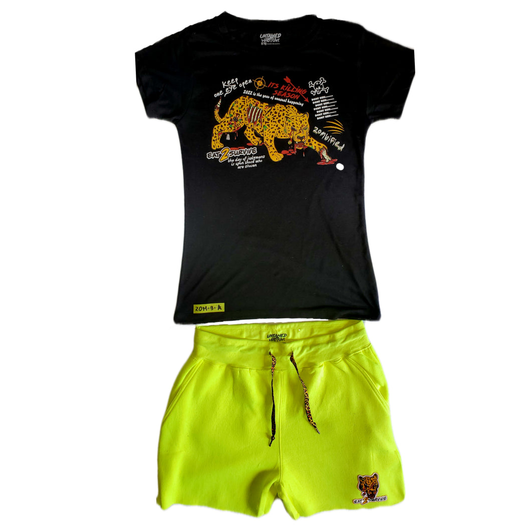 Females Eat 2 Survive Short Set - Dons Custom Apparel