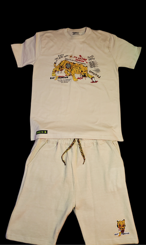 Mens eat 2 survive Short Set - Dons Custom Apparel