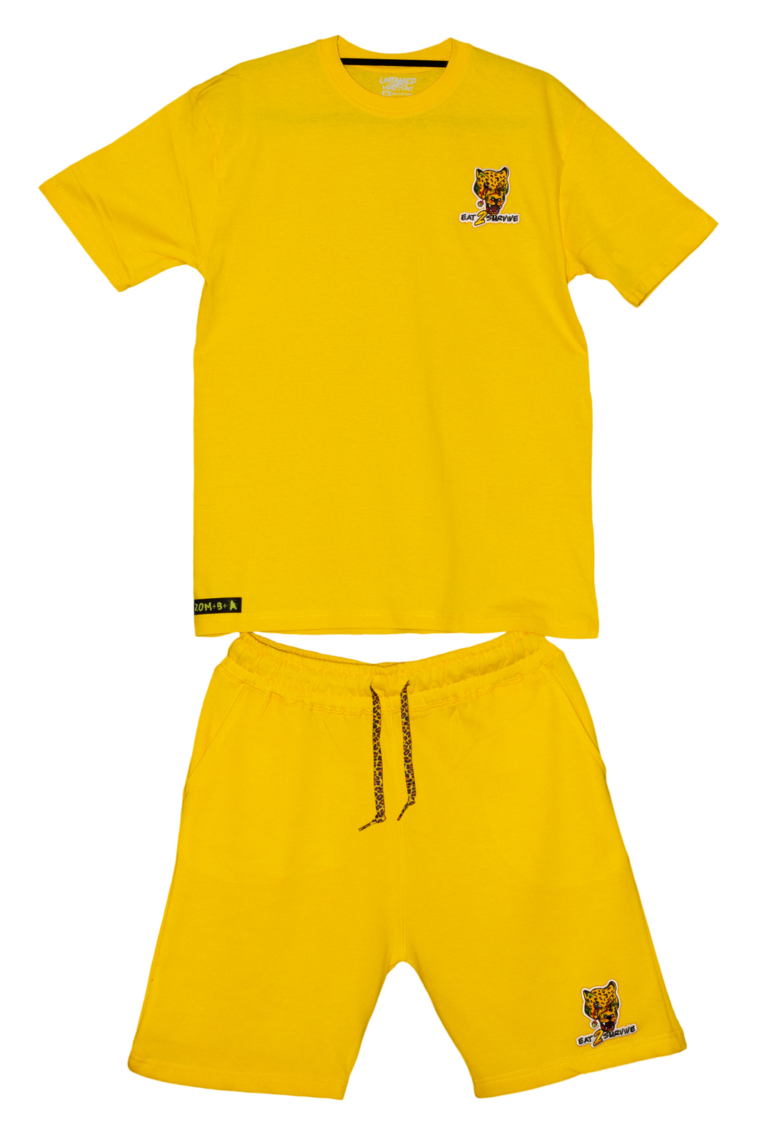 Eat 2 Survive T Shirt & Short Set (Polo Style) - Dons Custom Apparel
