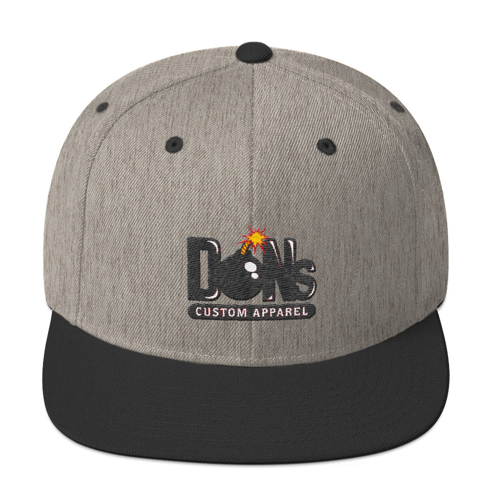 DCA Lit Bomb Snapback Hat by Don's Custom Apparel - Dons Custom Apparel